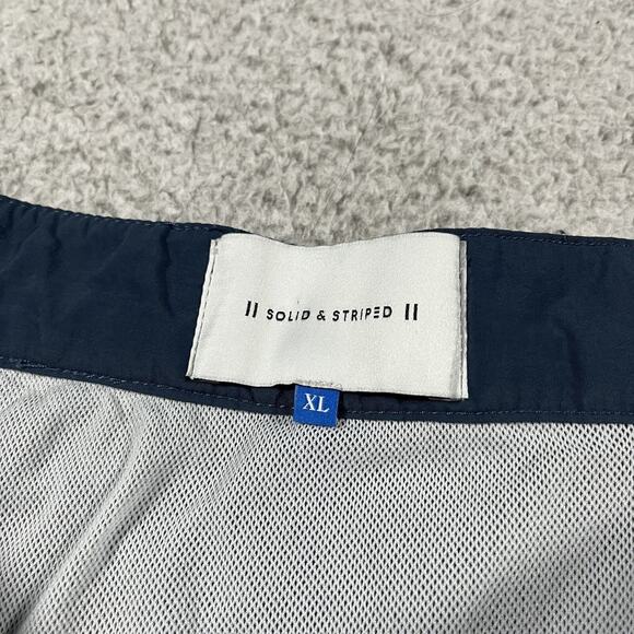 Solid & Striped Shorts Mens XL Blue Lined Swim Trunks Beach Preppy - Picture 2 of 16